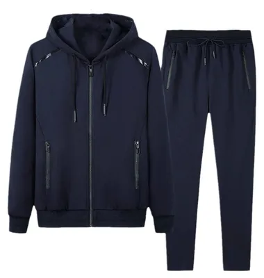 Imagen del producto de Traje de entrenamiento para hombre de tallas grandes, ideal para deporte y uso casual