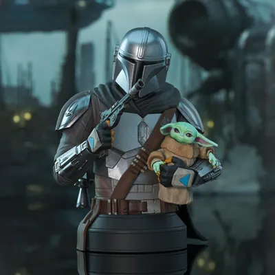 Produktbild von Star Wars The Mandalorian With Grogu 1/6 Scale Px Bust 15 cm
