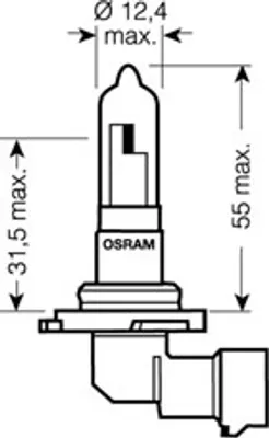 Produktbild von Osram Glühlampe, Fernscheinwerfer  9005-01B