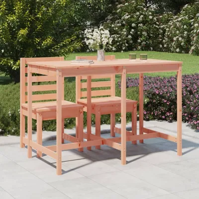 Imagen del producto de Maison Exclusive - Mesa de jardín, 159,5 x 82,5 x 110 cm, madera maciza de douglas