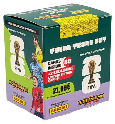 Zdjęcie produktu dla Zestaw drużyn finalistów Panini Adrenalyn XL Mistrzostw Świata FIFA 2026™