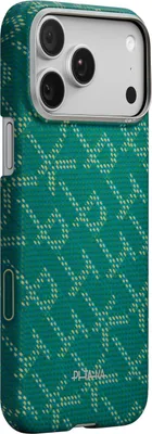 Produktbild von Pitaka KI1701PTK, Cover, Apple, iPhone 17 Pro, 16 cm (6.3"), Gold, Grün