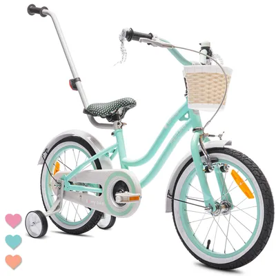 Image de Bicyclette pour enfants 16 pouces 4-6 ans Vélo de cœur Menthe Soleil Bébé