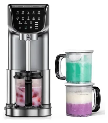 Produktbild von ZELURXX Eismaschine 19,2 oz (545 ml), Vollautomatisch, 10 Programme, Leiser DC-Motor, Spülmaschinengeeignet, Für Eiscreme, Sorbet & Milchshakes