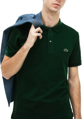 Produktbild von LACOSTE L1212 SHORT SLEEVED RIBBED COLLAR S Grün