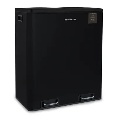 Produktbild von Les Collectors N°910 Mülleimer, 2 Körbe, 30 l, Schwarz matt