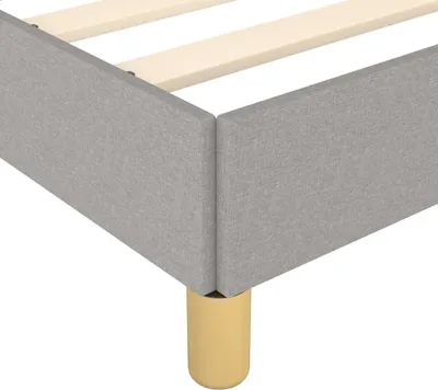 Obrázok produktu pre Posteľ bez matraca bledosivá 200x200 cm látka