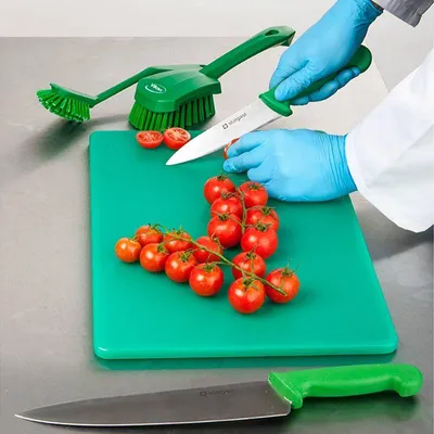 Obrázek produktu pro Krájecí deska, HACCP, barva zelená, 450 x 300 x 13 mm (ŠxHxV)