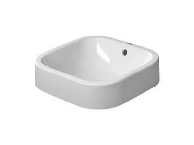 Productafbeelding van Duravit wastafelblad Happy D.2, 400mm, met overloop, zonder kraangat, wit, geslepen
