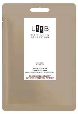 Zdjęcie produktu dla AA LAAB Nutriderm Active +++ Multiodżywczy dermo-booster transformująca maska hydrożelowa 1 szt.