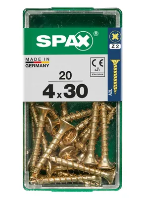 Produktbild von Spax Universalschrauben 4.0 x 30 mm PZ 2 - 20 Stk.