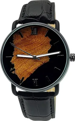 Produktbild von Holzwerk DREBKAU Damen & Herren Epoxidharz, Leder, Edelstahl & Holz Uhr, schwarz