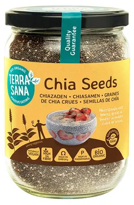 Productafbeelding van Terrasana Raw Chia Zaad In Glas (330 gr)