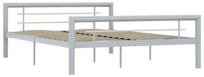 Obrázek produktu pro vidaXL Postelový rošt šedobílý kov 120x200 cm