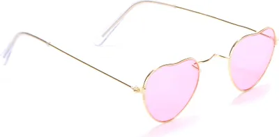 Immagine prodotto di Occhiali Heart glasses hippie rosa-oro - taglia unica