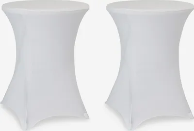 Produktbild von sweeek - 2er Set Tischabdeckungen für Stehtische Ø80cm – GALA - Weiß