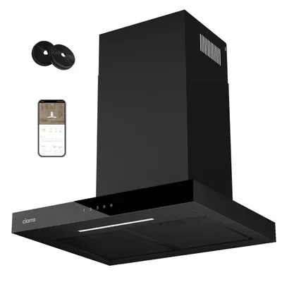 Immagine prodotto di CIARRA Cappa da cucina a parete, 60 cm, Classe energetica A+++, 706 m³/h, con Wi-Fi, app e controllo touch, funzione Boost, modello VMB6102