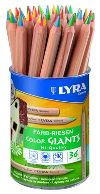 Image de LYRA 3933365 Crayon de couleur Géants de couleur 4-Color naturel