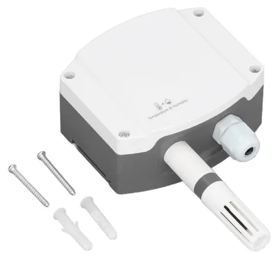 Immagine prodotto di Trasmettitore di temperatura e umidità, sensore di alta precisione da montare a parete, uscita analogica 0–10 V
