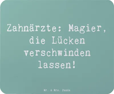 Produktbild von Mr. & Mrs. Panda Mouse Pad Spruch Zahnarzt Magier - Meeresbrise - Geschenk, Mauspad, kreative Geschenke, pc, Zahnheilkunde, Zahnmedizin, Beruf, Berufspassion, mausteppich