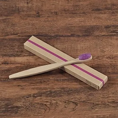 Image de Lot de 10 brosses à dents en bambou, écologiques