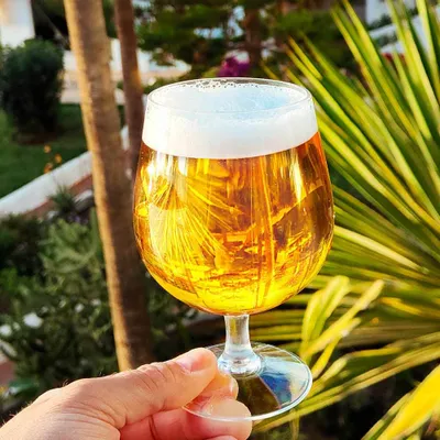 Produktbild von Doimoflair Bierglas Ballon aus Kunststoff 50 cl. Mehrwegbecher Bierkrug Plastik Transparent Spülmaschinenfest Set 6 Stück