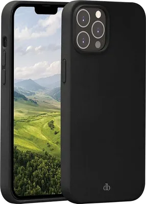 Produktbild von DBRAMANTE1928, MagSafe Hülle iPhone 14 Pro Max Monaco elegant & stoßfest, Schwarz