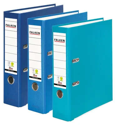 Immagine prodotto di Cartella FALKEN, 3 pezzi, colore, larghezza 8 cm, formato DIN A4, assortita, tema: oceano
