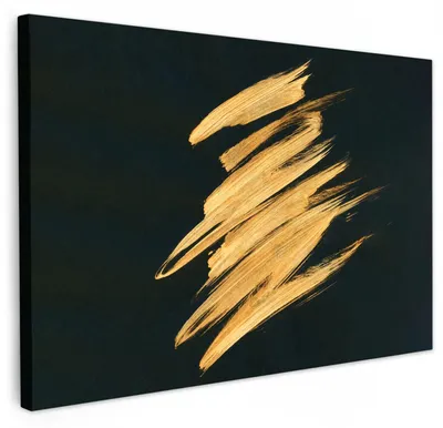 Immagine prodotto di Stampa su tela 90x60 cm - Decorazione per parete, ideale per soggiorno o camera da letto - Design astratto - Pennellate artistiche -