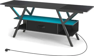 Obrázek produktu pro 65palcový televizní stolek s LED světly a zásuvkami