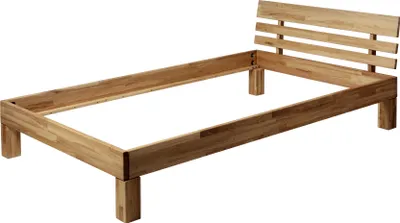 Produktbild von Krok Wood Massivholzbett Julia in Eiche 120 x 200 cm