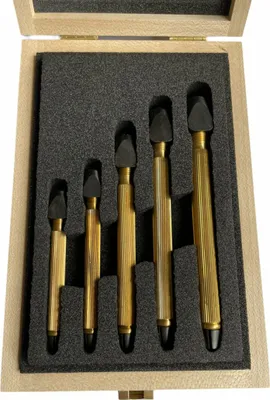 Produktbild von Boley Werkzeugsortiment aus 5 Pin-Vices mit Rastereinstellung