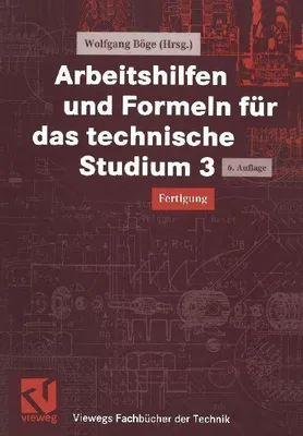 Produktbild von Arbeitshilfen und Formeln für das technische Studium 3