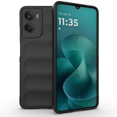 Productafbeelding van MobyDefend Hoesje - Geschikt voor Motorola Moto G06 / Motorola Moto G06 Power - TPU Gripcase - Zwart