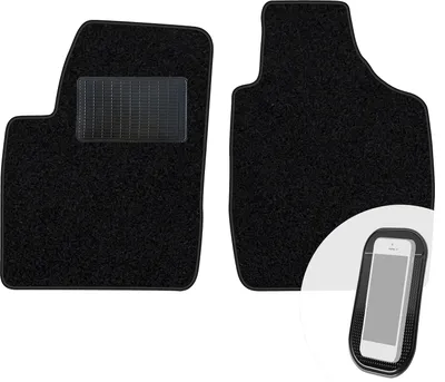Image de moto-MOLTICO Tapis de sol avant en velours noir pour Kia Rio I 2000-2005