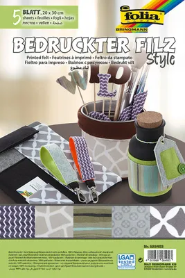 Produktbild von Folia 522403, Bastelset für Kinder, Filz, Mehrfarbig