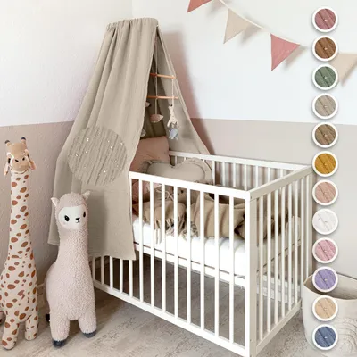 Immagine prodotto di Tenda da letto per bambini in mussola di cotone al 100%
