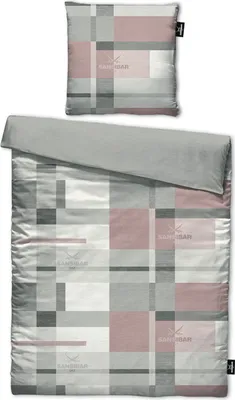 Produktbild von Bettwäsche Sansibar Cliff (2 tlg), 135x200 cm, 100% Baumwolle, Karo Design, rosa