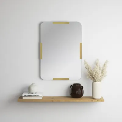 Produktbild von Skye Decor, Pera - Gold, Spiegel, 100 % METALL, Gold, 50 x 70 cm