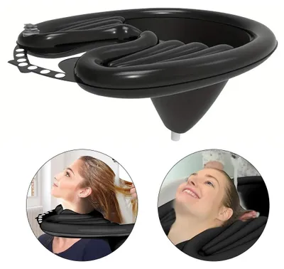 Produktbild von Mobiles Haarwaschbecken - Faltbares Haarwaschbecken - Für Bett und Zuhause - Für Senioren, Schwangere und Menschen mit Behinderung