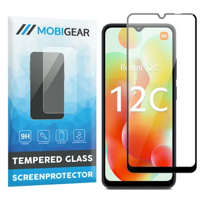 Produktbild von Mobigear Premium Xiaomi Redmi 12C Panzerglas Gehärtetes Glas Displayschutz - Hüllenfreundlich