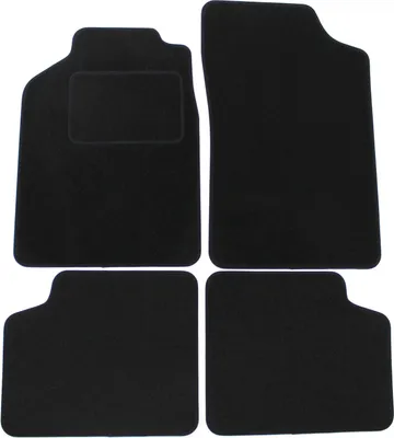 Image de Tapis De Sol Noir Velours Pour Citroen Xantia 1993-2000 4pcs, Ajustement précis, Base Antidérapante, Renforcée dans la Zone de la Pédale