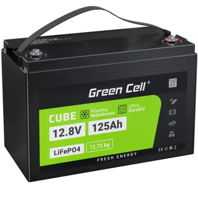 Obrázek produktu pro Green Cell LiFePO4 baterie 12,8V 125Ah