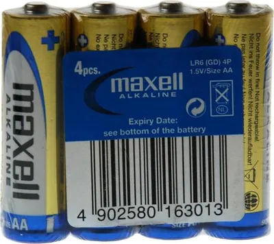 Produktbild von maxell Alkaline Batterie Mignon AA 4 Pack Shrink