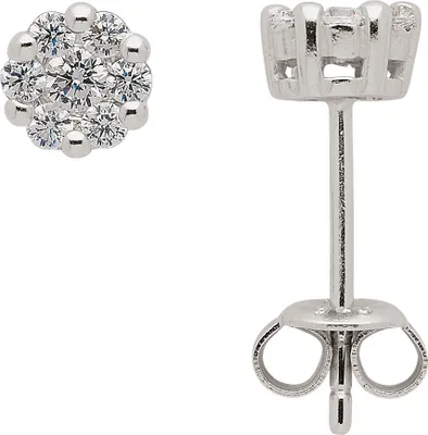 Produktbild von Ohrstecker  Zirkonia 925 Silber rhodiniert