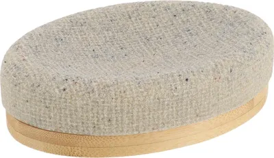 Produktbild von TENDANCE | Seifenhalter - Seifenablage - Seifenschale - aus Polymerharz - 14x9x4 cm - beige - Badezimmer Bad Deko modern