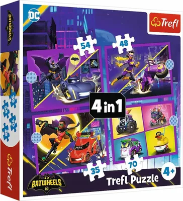 Immagine prodotto di Trefl TREFL BATWHEELS Puzzle 4 in 1 set