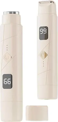 Produktbild von Wiederaufladbarer Damen-Trimmer, Mini-tragbarer Damen-Trimmer, Bikini-Rasierer und Körperrasierer [Beige]