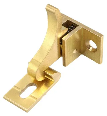 Produktbild von Scharniertürriegel 28x15mm, Messing-Schieberiegel, Vorhängeschloss, Schiebeschloss für Schrankfenster, goldfarben