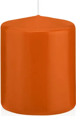 Produktbild von Stumpenkerzen Aprikose 100 x Ø 78 mm, 8 Stück, russarm, tropffrei